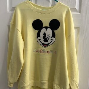 Disney Yellow Mickey Mouse Crewneck
